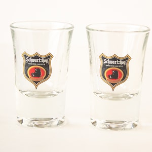 Bicchieri da shot vintage Schwartzhog, set di due articoli da bar