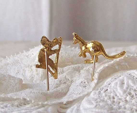 Stick Pins Kangaroo Koala Bear Australian Vintage… - image 4