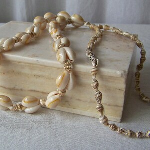 Seashell Rope Necklace Conch Shells Vintage Beach Jewelry image 3