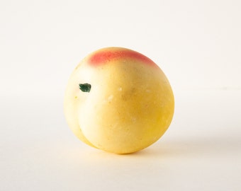 Alabaster Stone Turning Peach Fruit Display Circa 1960s