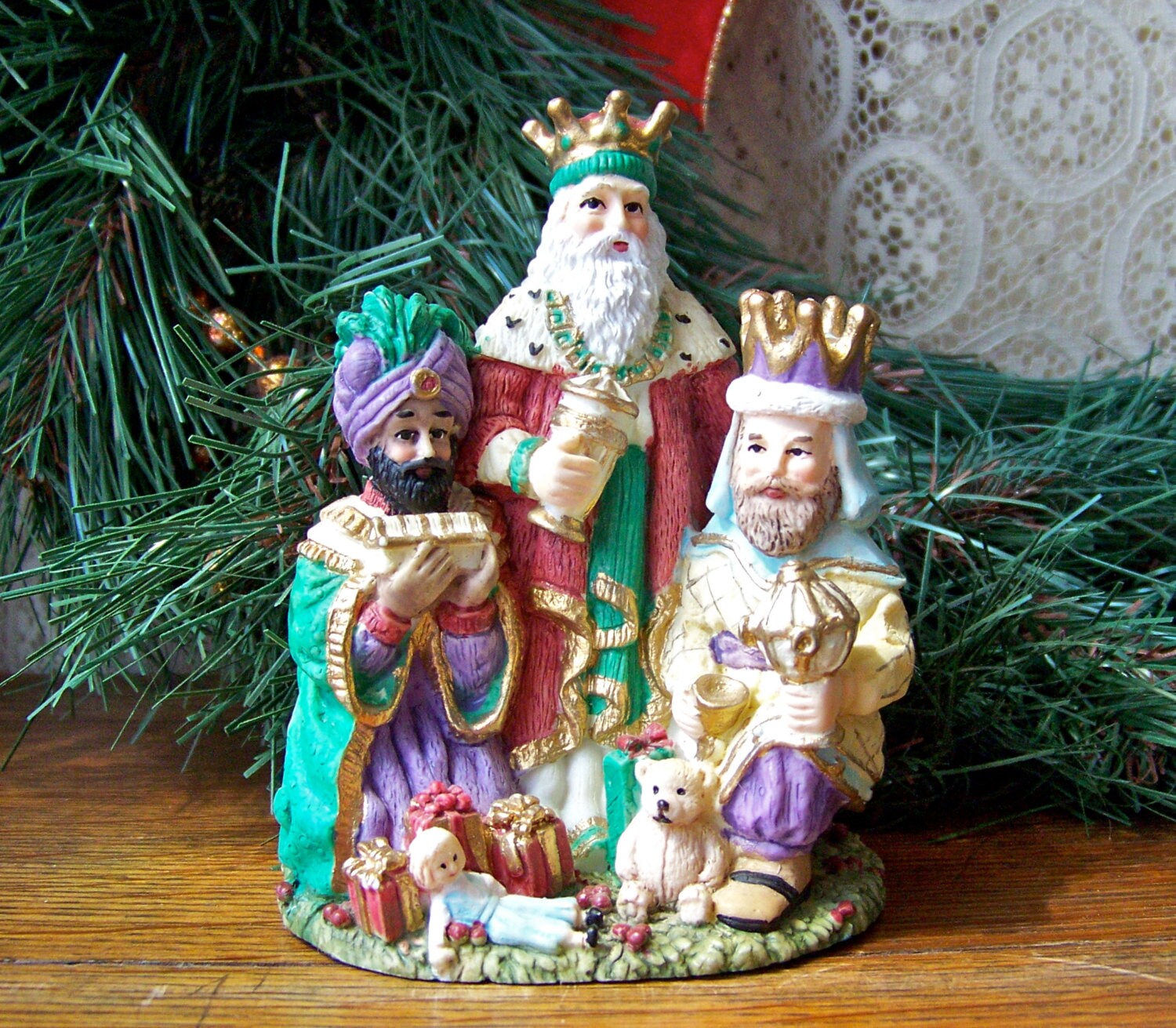 Spain from the International Santa Claus Collection Vintage The three kings figurine