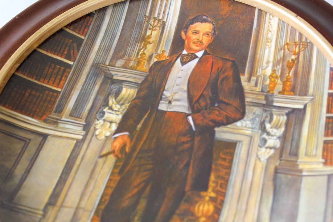 Vintage Gone With the Wind Pottery Plate Rhett Butler - Etsy