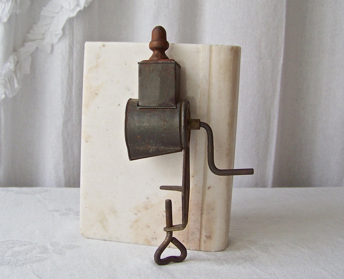 Antique Cheese Grater Mechanical Hand Crank Antique Ca 1890s Etsy