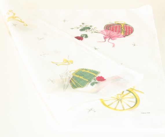 Ladies Handkerchief Luggage Buggy Umbrella Mid Ce… - image 4