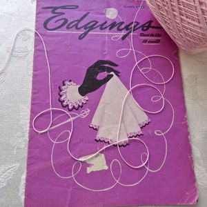 Vintage 1947 Pattern Booklet Crochet Edgings