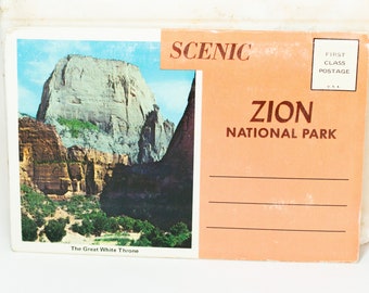 Zion National Park Photo Souvenir Booklet 12 Pictures