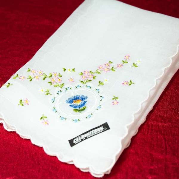 Embroidered Handkerchief By Celebritees Ladies Hanky