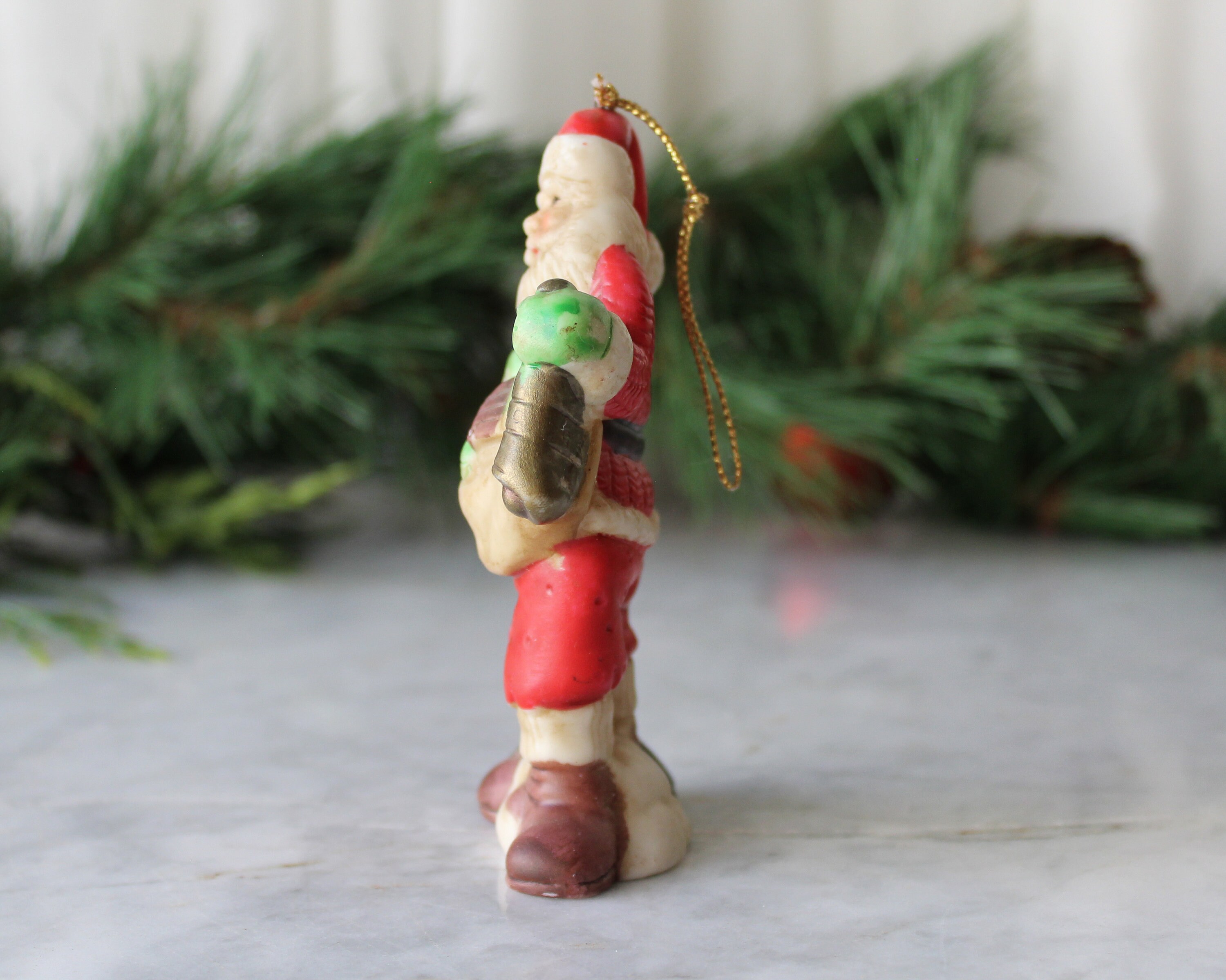 ヴィンテージ Apple Whimseys 製 サンタクロース1978 手作り ヴィンテージのクリスマスサンタクロースの磁器製オーナメント - Etsy 日本