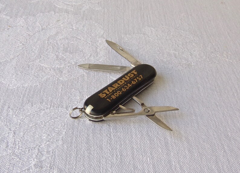 Vintage Pocket Knife Key Chain Stardust Hotel Las Vegas Etsy