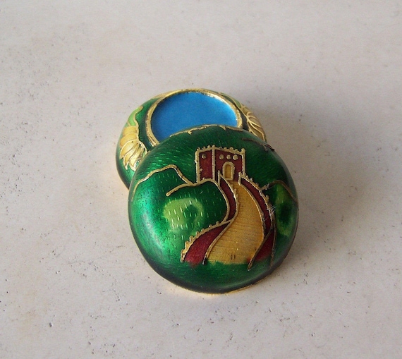 Great Wall Of China Trinket Pill Box - image 1