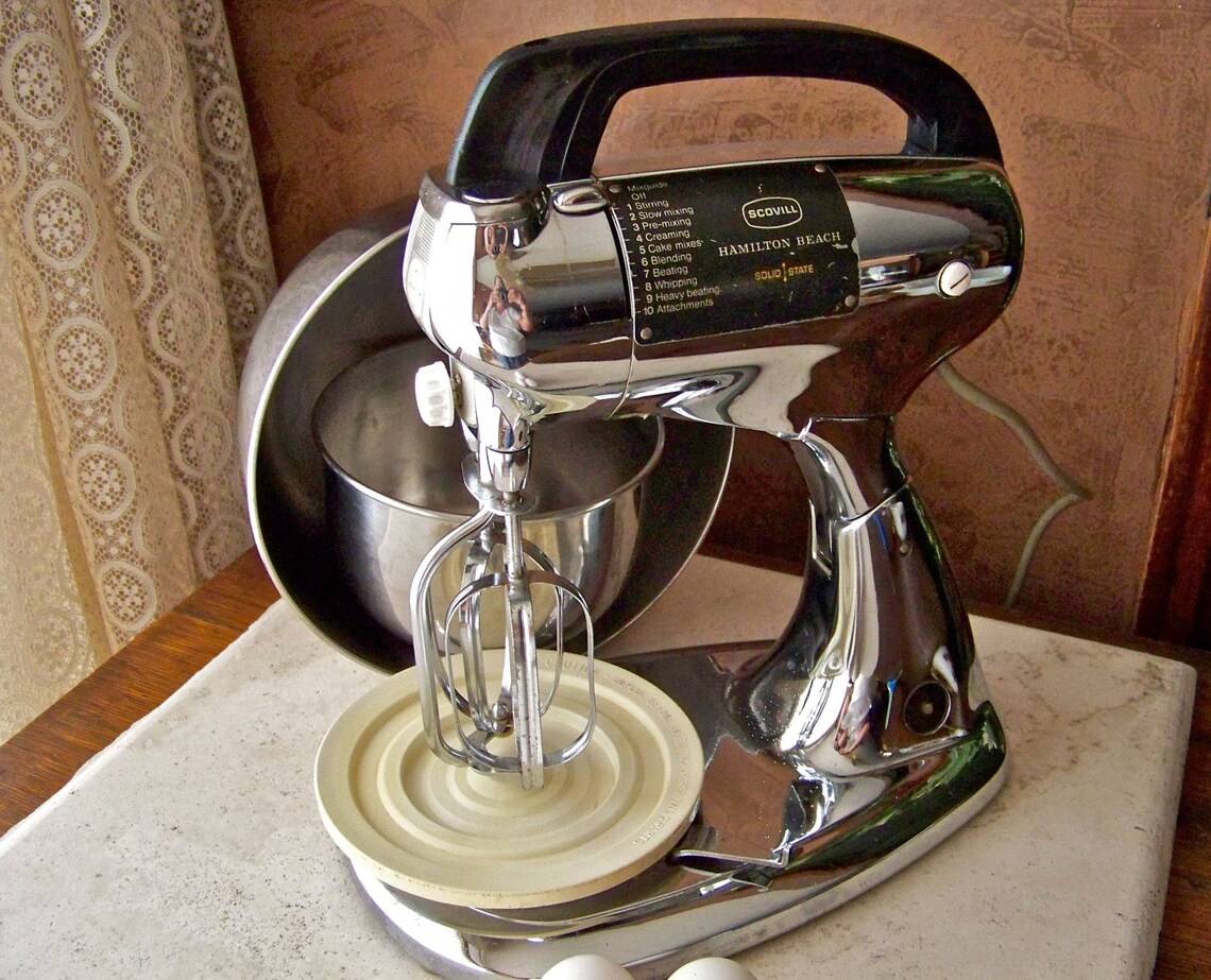 Hamilton Beach Scovill Chrome Mixer 1938 RESERVED KAREN Etsy