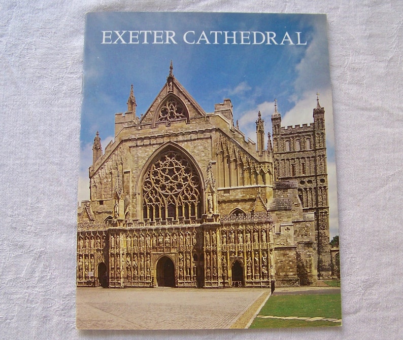Vintage Travel Guide Exeter Cathedral, Souvenir Booklet 1976 - Etsy