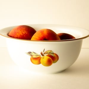 Vintage Royal Worcester Serving Bowl Fruit Design