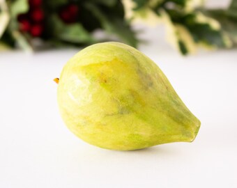 Alabaster Stone Fig Fruit Display Circa 1960s