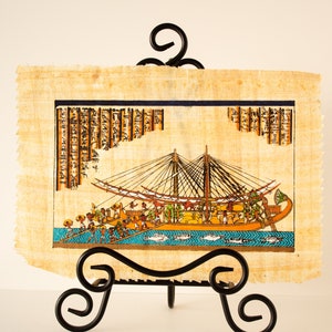 Vintage Egyptian Papyrus Paper Merchant&#39;s Barqe