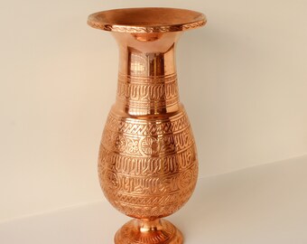 ヴィンテージ銅製トルコ花瓶 職人の手による手作り - Etsy 日本