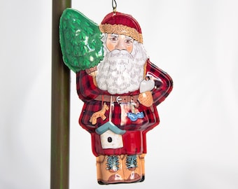 ヴィンテージのクリスマスサンタクロースの磁器製オーナメント - Etsy 日本