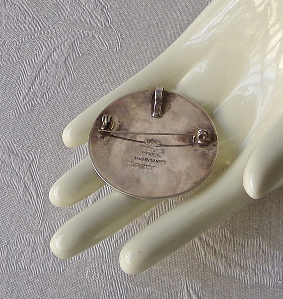 Vintage Sterling Brooch Bird Pendant Turquoise Jewelry Etsy