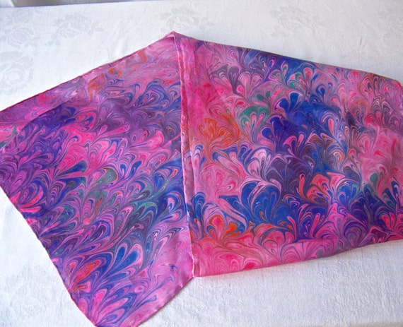 Pink Swirl Scarf Ladies Accessories Hippie Chic V… - image 2