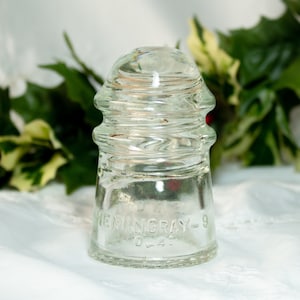Vintage Glass Insulator Hemingray 9