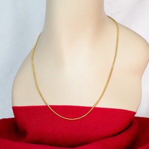 Vintage Gold Plated Necklace Made in Italy