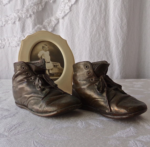 bronze baby shoes