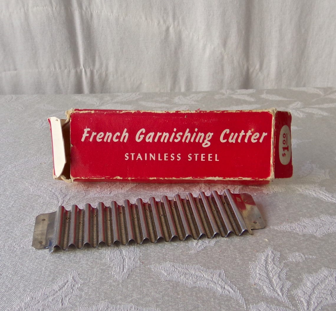 Vintage French Garnishing Cutter Mid Century Kitchen Tool Etsy