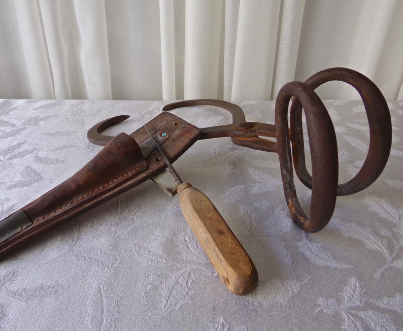 Vintage Ice Tongs Two Handle & Ice Pick Tool 1930s Etsy