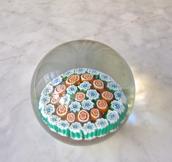 ゆずまる様Vintage Murano Glass ミルフィオリペーパーウエイト