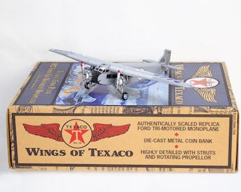 レアWings of Texaco 1927 Ford Tri-Motor 2機 Texaco - Wings Of Texaco #7 1999 - 1927 Ford Tri-motor Airplane