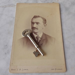 Vintage Skeleton Key Victorian Gothic Pendant 1920s