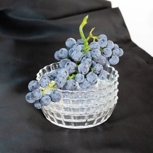 Vintage Glass Mini Tart Dishes Fluted Edge France