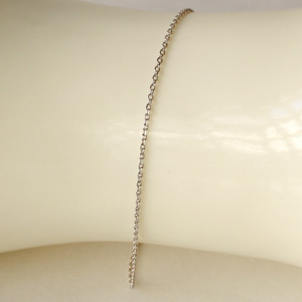 Sterling Bracelet Cable Link Hallmarked Italy