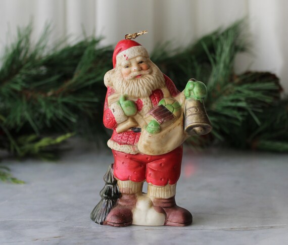 ヴィンテージ クリスマス サンタクロース 磁器製オーナメント ヴィンテージ クリスマス サンタクロース 磁器製オーナメント