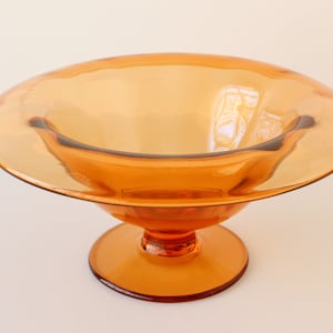 Vintage Golden Pedestal Rose Bowl Centerpiece 1950s