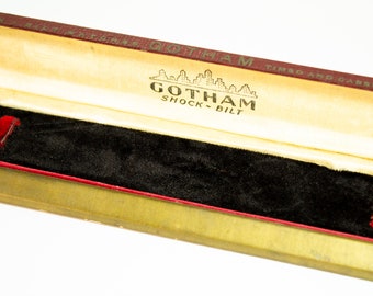 Gotham Watch Case Jewelry Box Velvet Interior Mid Century