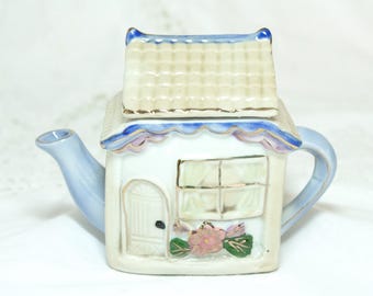 Vintage Miniature Teapot House Figurine
