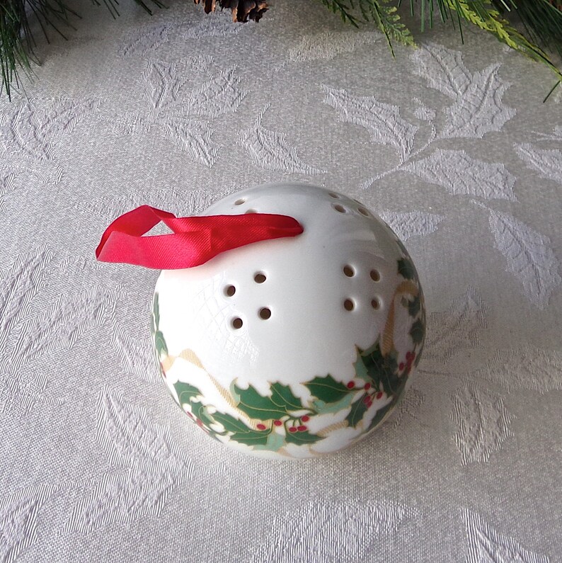 Potpourri Christmas Ornament Holly Ball Air Freshener Room Etsy