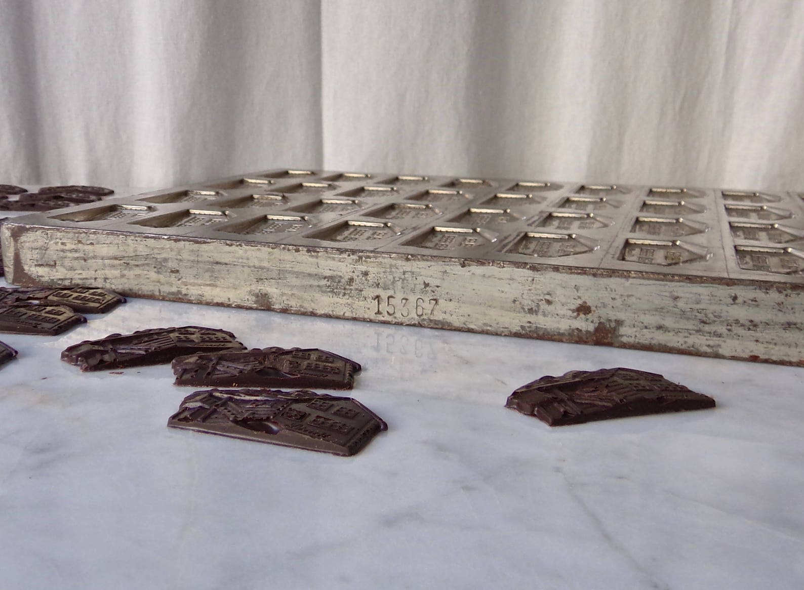 Chocolate House Mold 36 Pieces Etsy