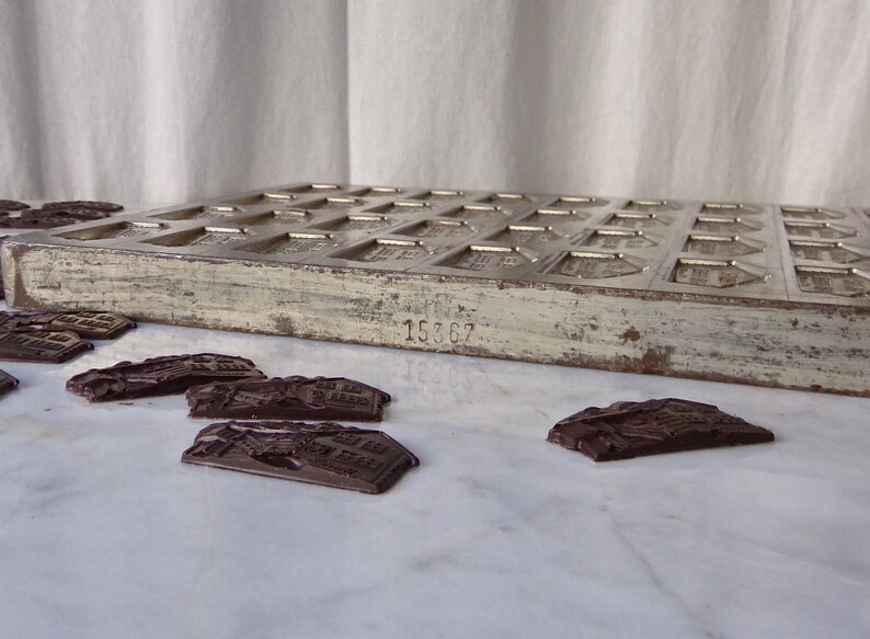 Chocolate House Mold 36 Pieces Etsy