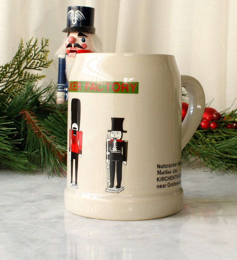 Stoneware Beer Mug Nutcracker Factory Germany Etsy