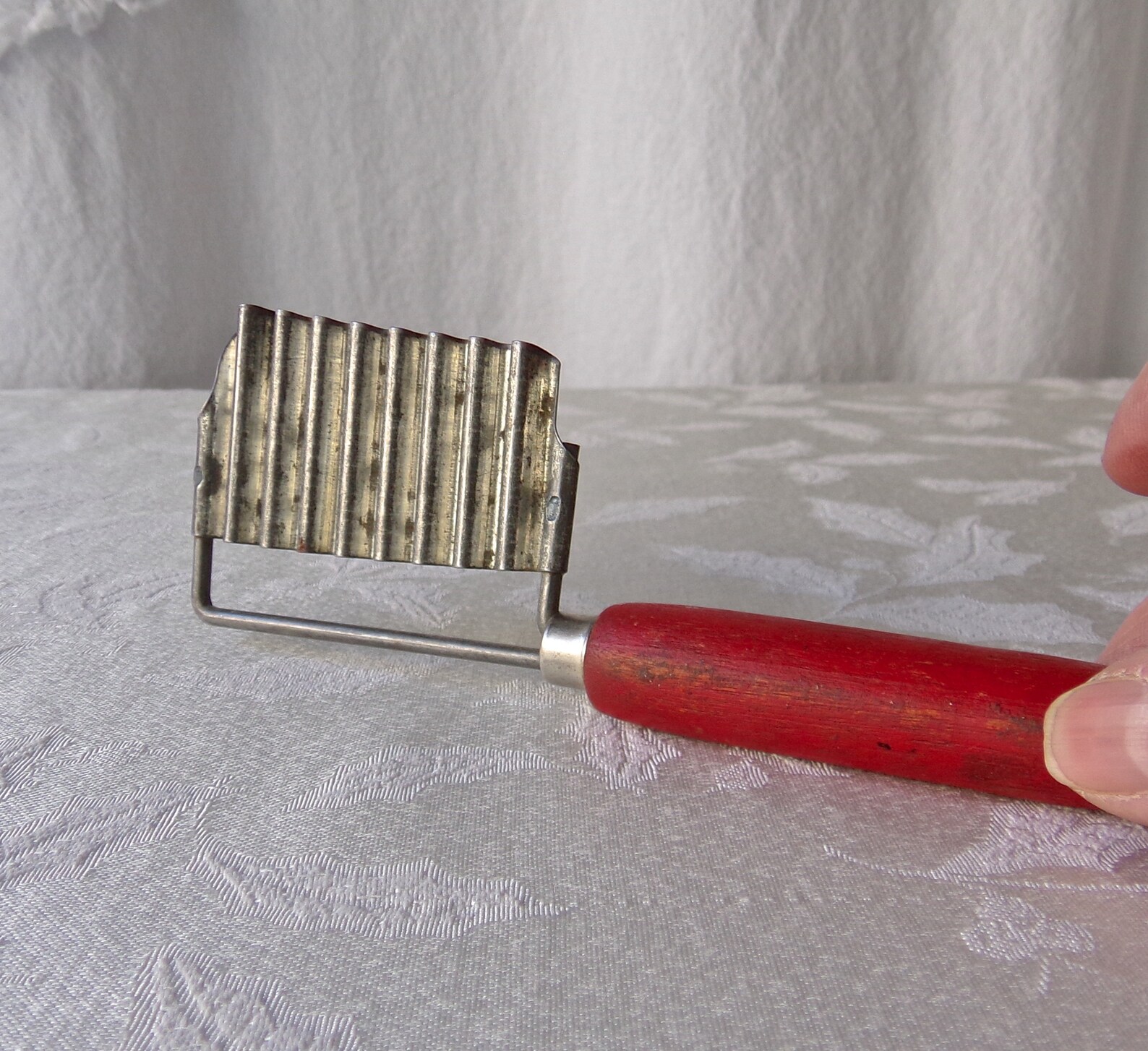 Vintage Cheese Slicer Red Wood Handle Kitchen Utensil Etsy