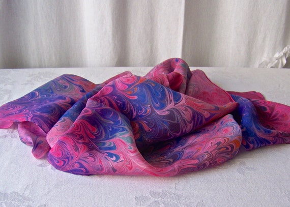 Pink Swirl Scarf Ladies Accessories Hippie Chic V… - image 4
