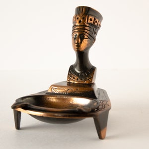Vintage egyptisk askfat med kopparfinish