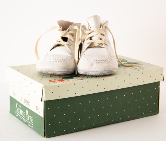 Leather Baby Shoes One Pair Mrs Day's Ideal Shoes… - image 3