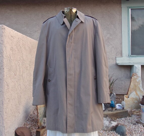 Men s Trench Coat London Fog Main coat Quilted Zipper Liner Etsy