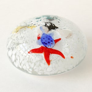 Vintage Ocean View Paperweight 1970s