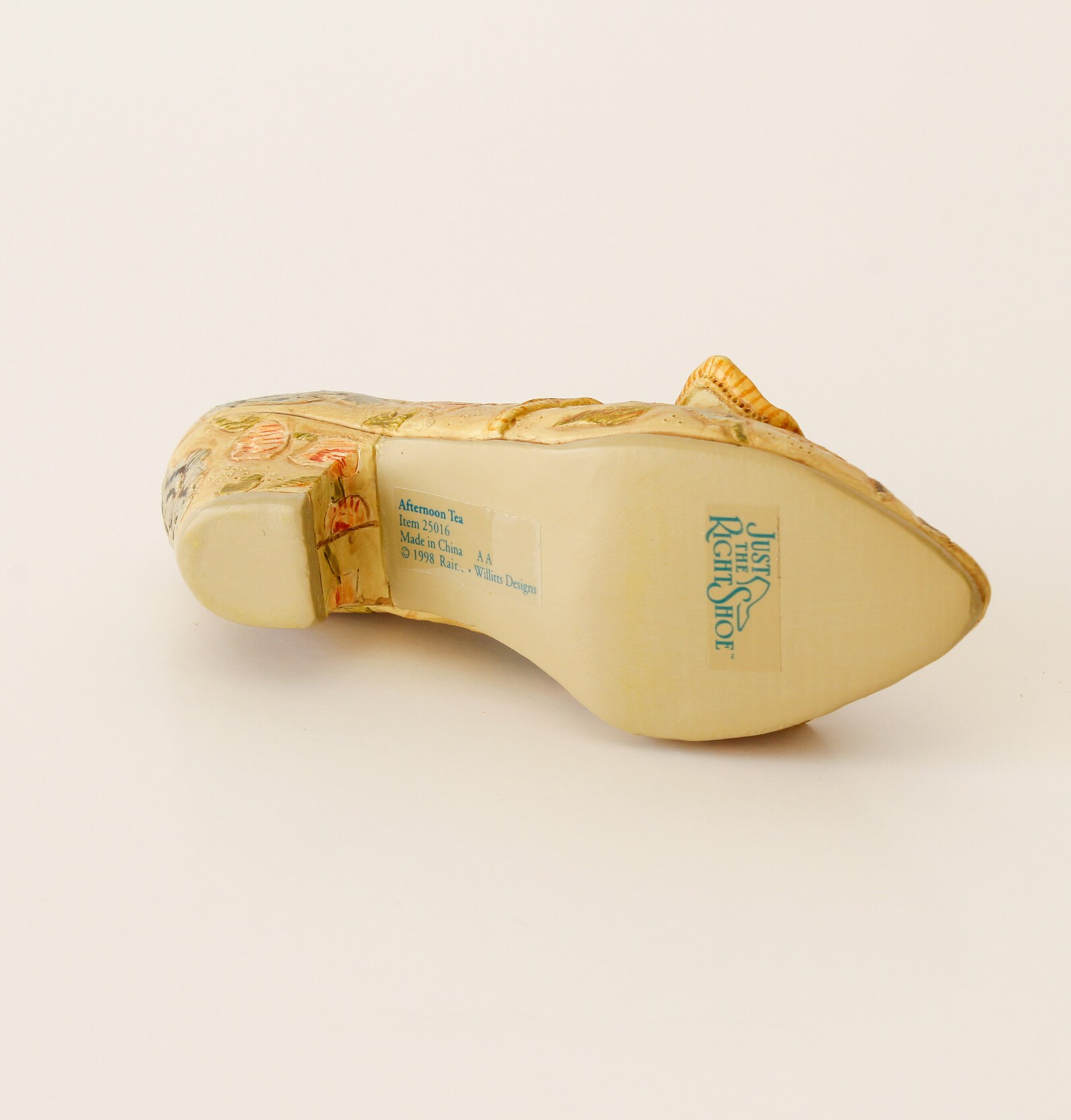 Vintage Miniature Slipper Afternoon Tea Vanity Decor 1998 Etsy