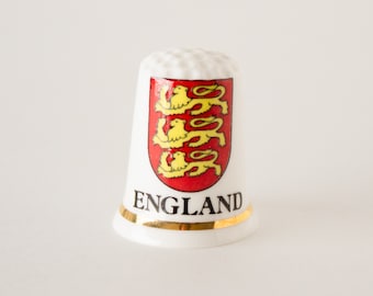 England Coat Of Arms Thimble Vintage