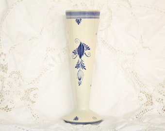 ヴィンテージ キャンドルホルダー リバーシブル花瓶 デルフトブルー